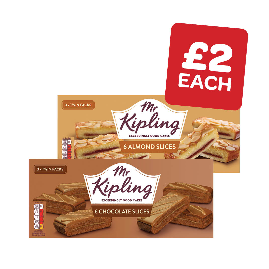 Mr Kipling Country / Almond / Chocolate Slices