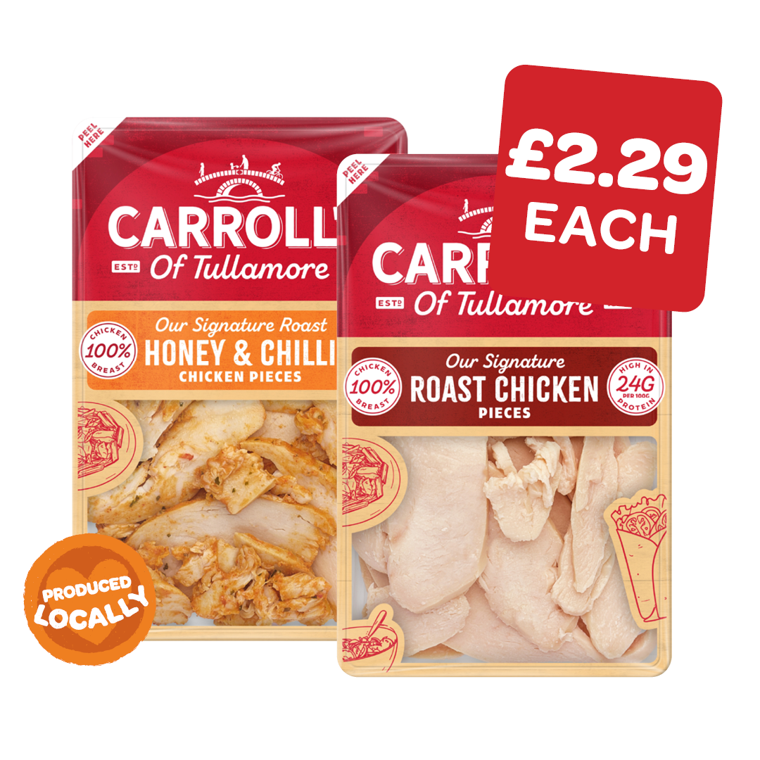 Carrolls Honey & Chilli / Smokey BBQ / Roast Chicken Pieces
