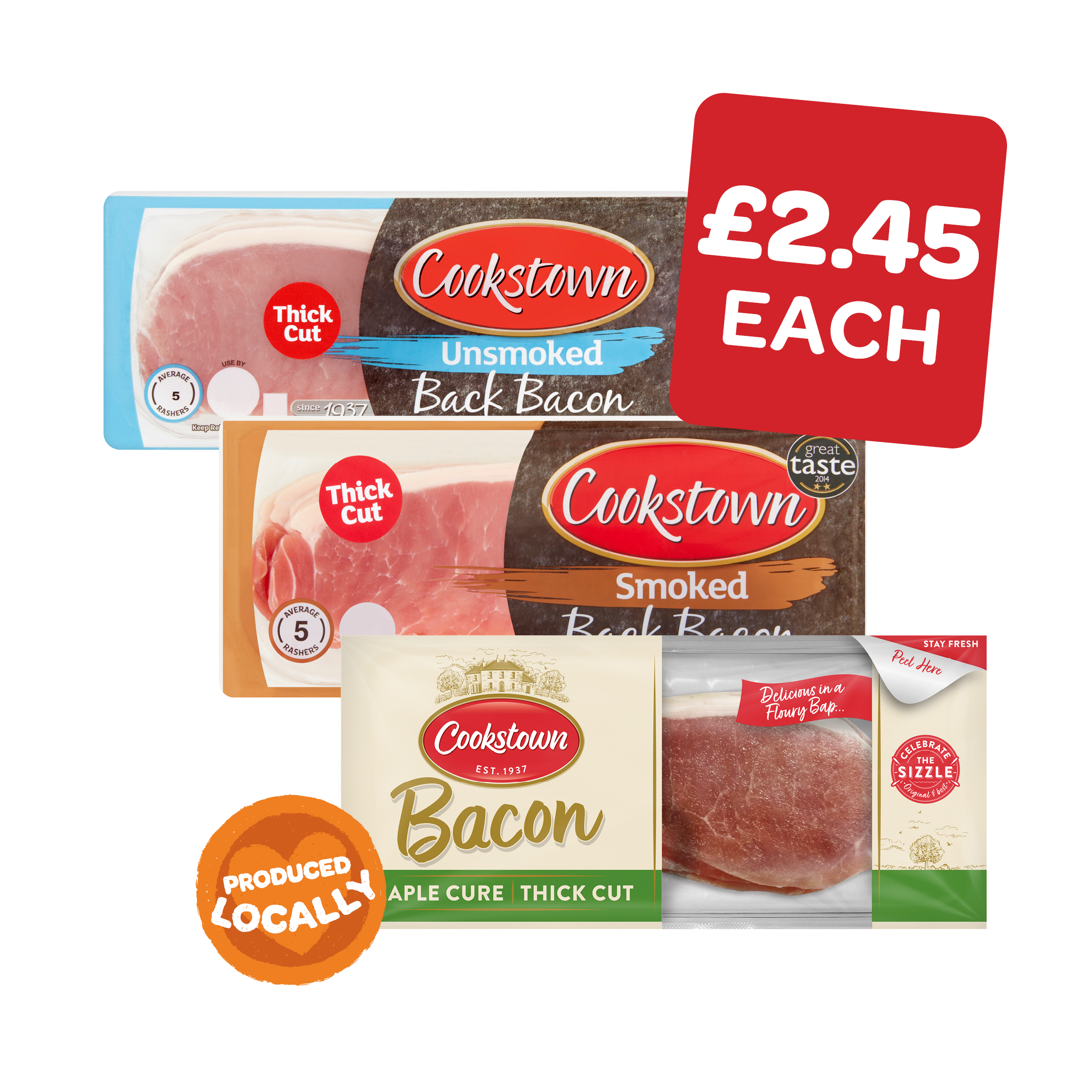 Cookstown Unsmoked / Smoked / Maple Thick