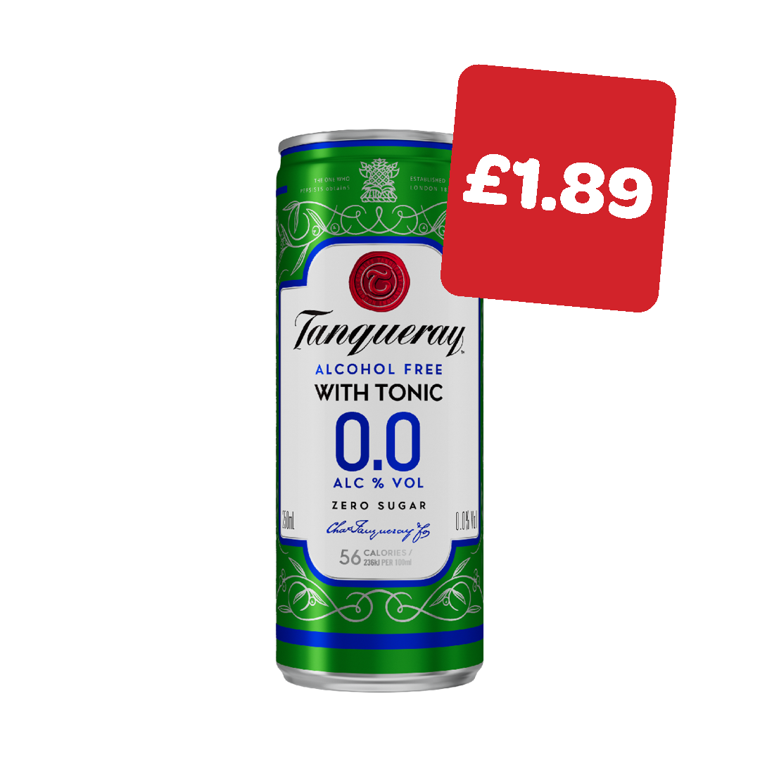 Tanqueray Alcohol Free with Tonic Can