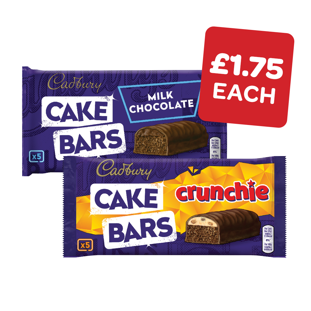 Cadbury Chocolate / Crunchie Cake Bars
