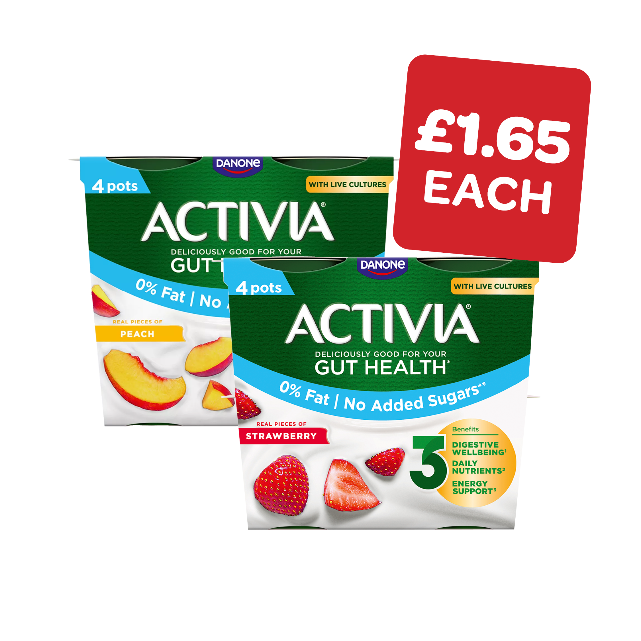 Activia Fruit Yoghurts 115g