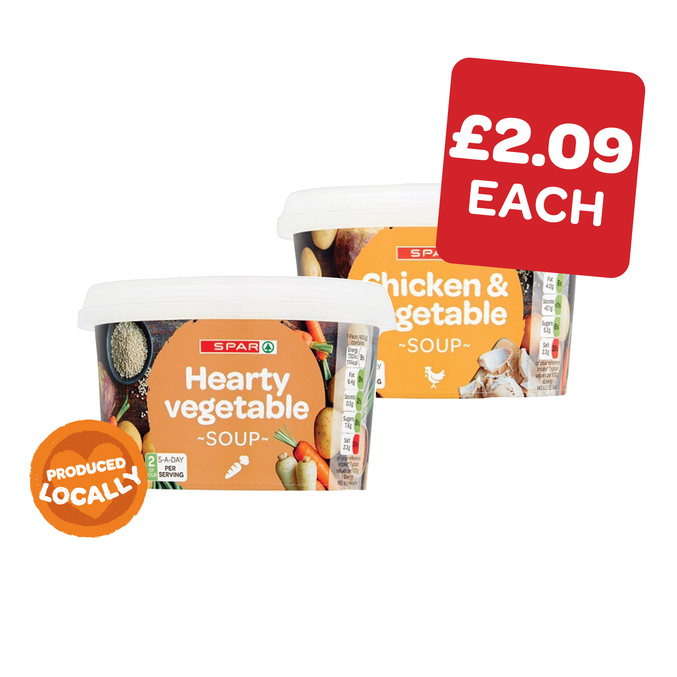 SPAR Vegetable /  Chicken & Veg Fresh Soup