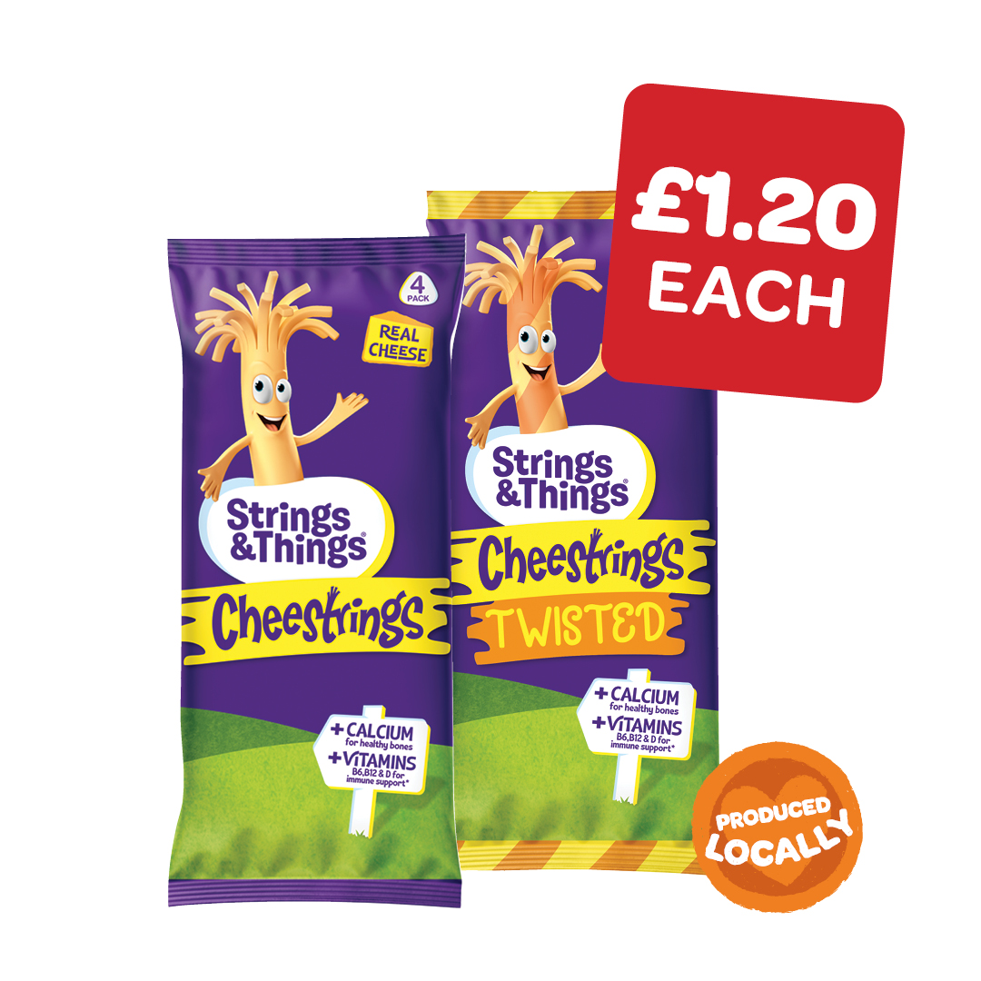 Strings & Things Cheestrings Cheddar / Twisted 20g