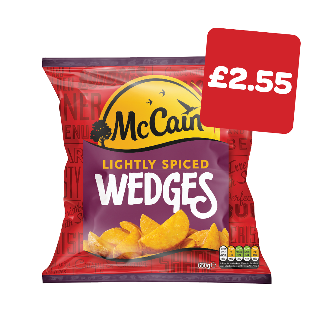 McCain Lightly Spiced Wedges