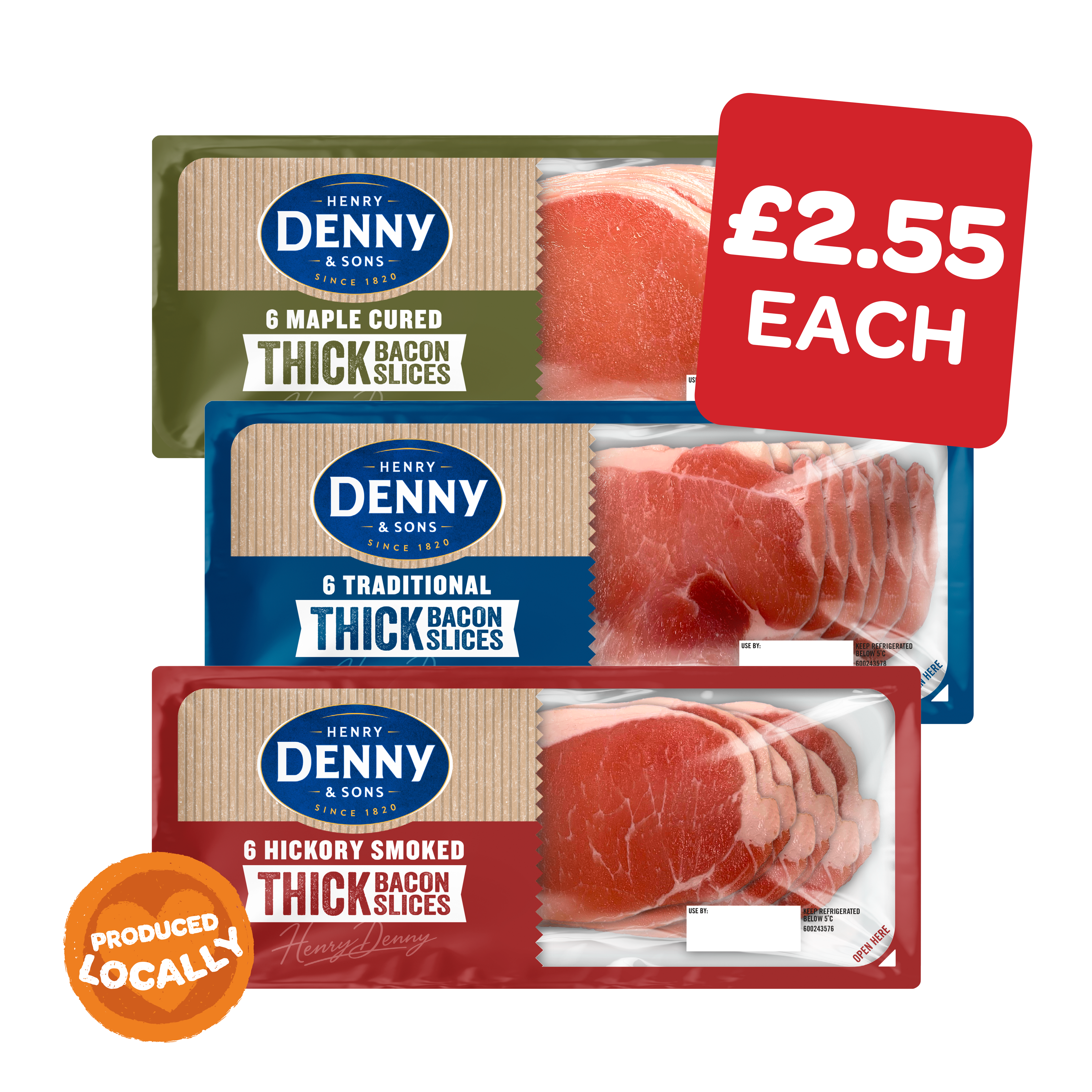 Denny Trad / Maple / Hickory Thick Cut Bacon