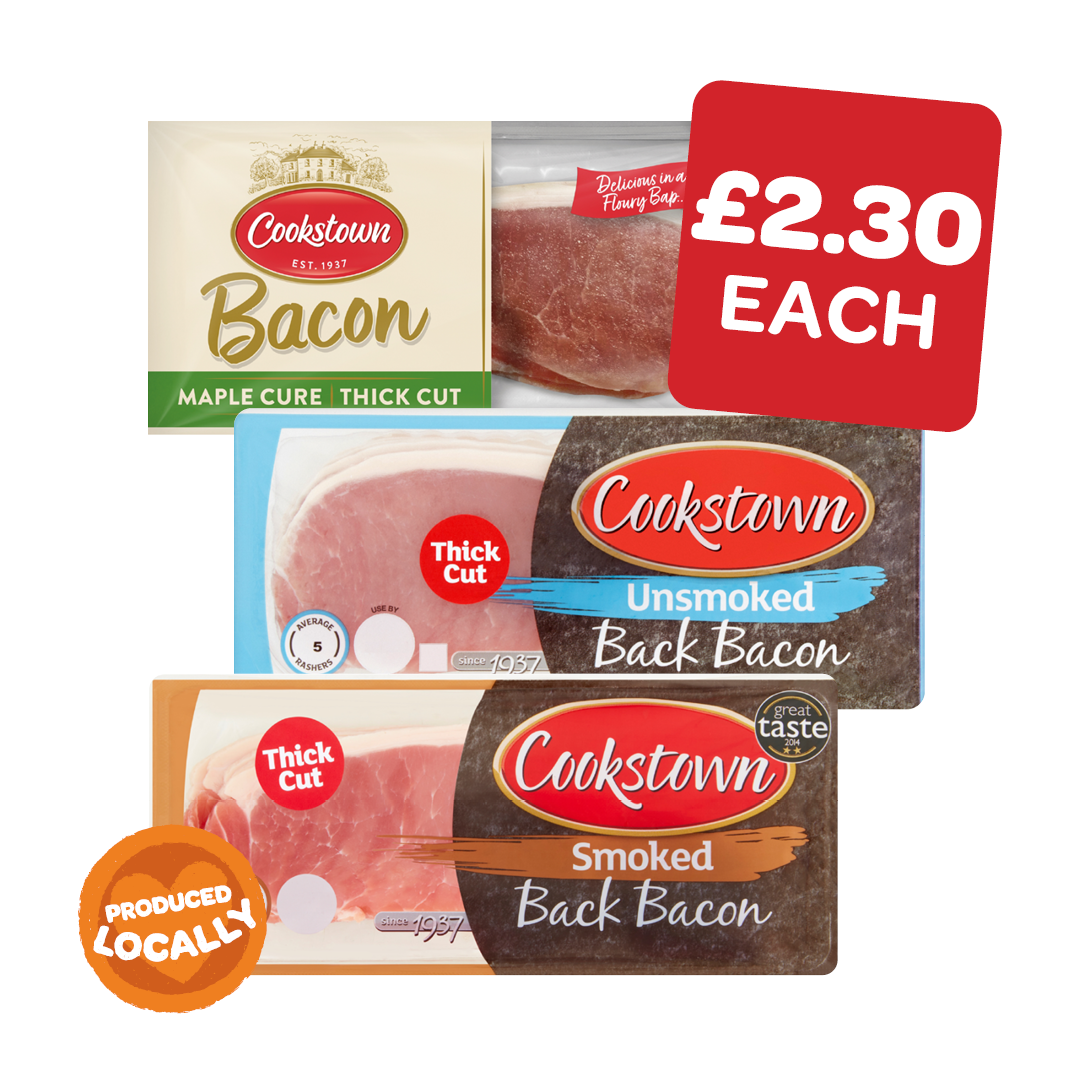 Cookstown Unsmoked / Smoked / Maple Thick
