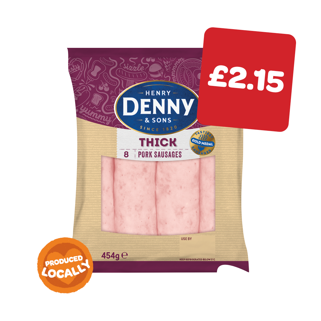 Denny Thick Sausages 8pk
