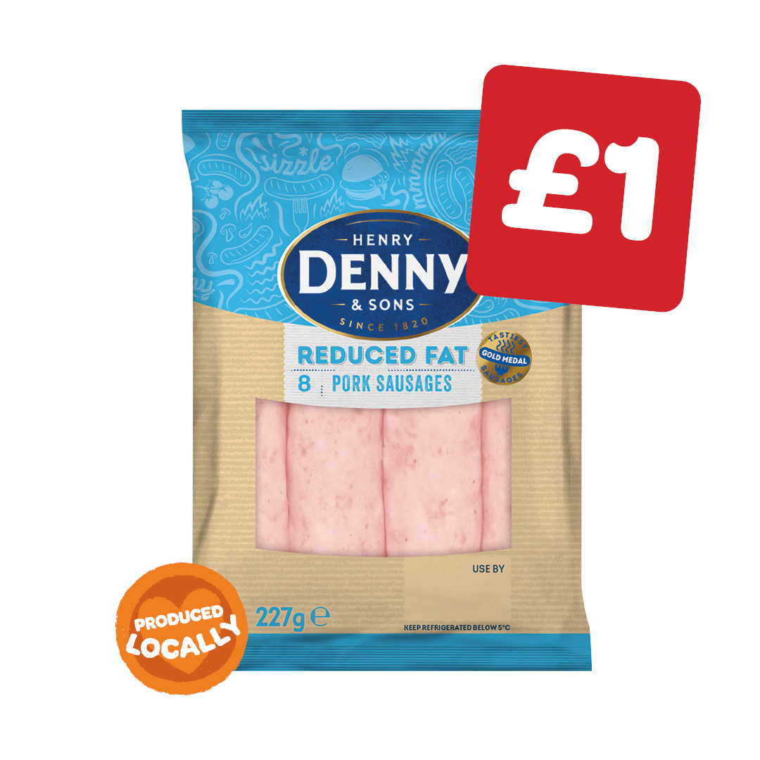 Denny Reduced Fat Sausages 8 Pack