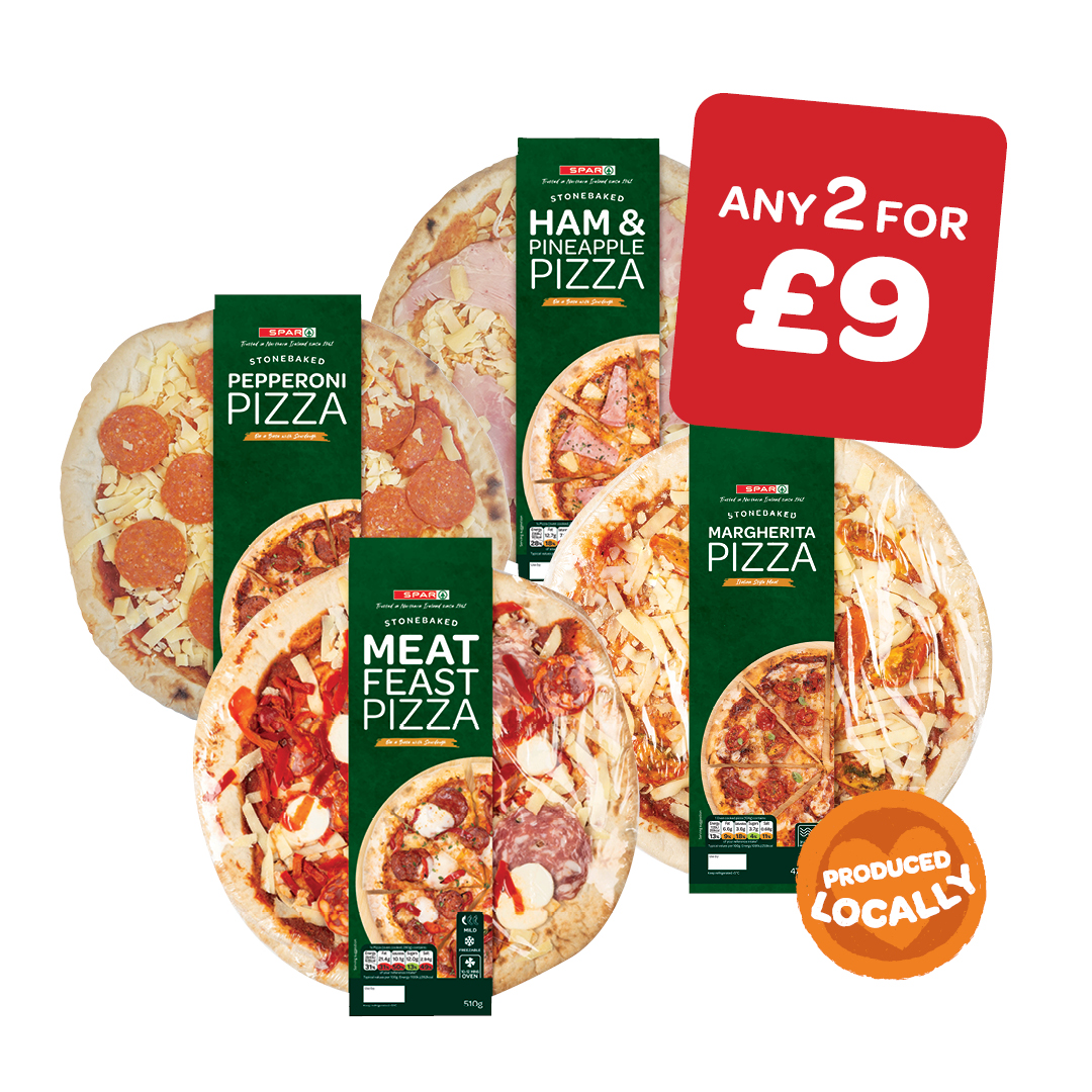 SPAR Meat Feast / Ham & Pineapple / Pepperoni / Margherita