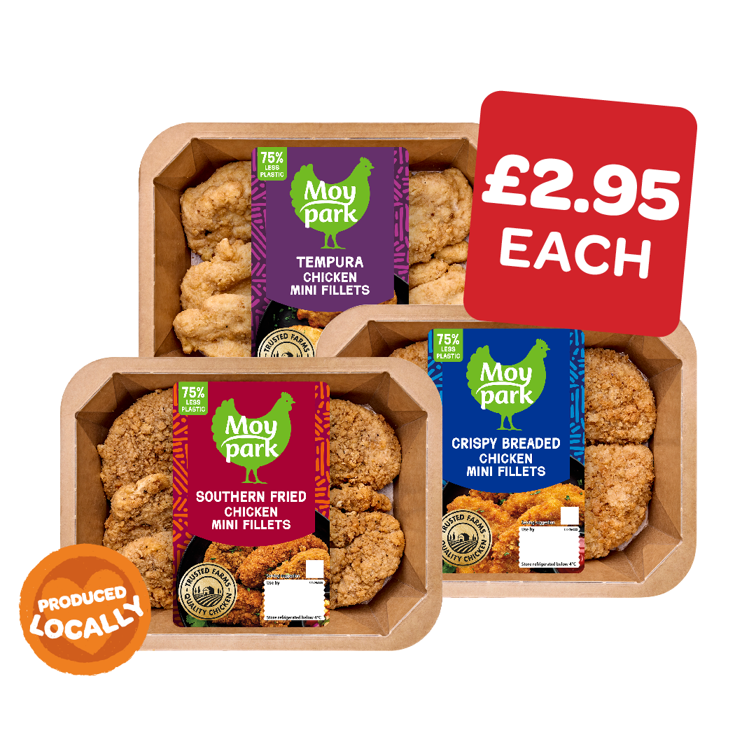 Moy Park Breaded / Tempura / Southern Fried Mini Fillets