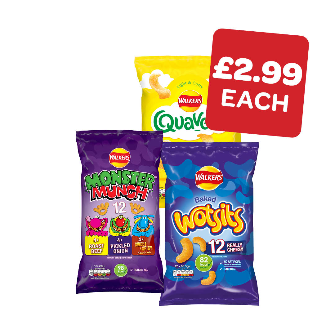 Monster Munch / Quavers / Wotsits