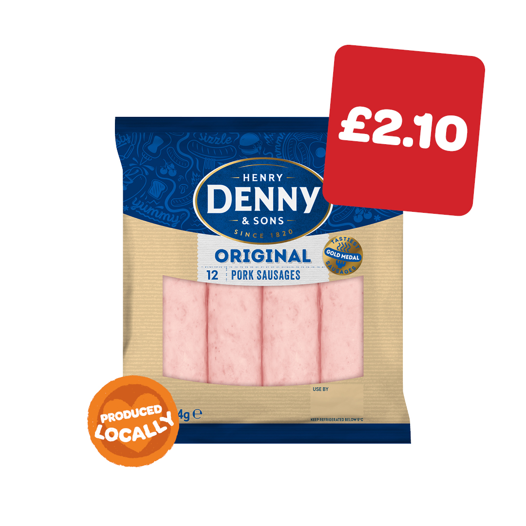 Denny Thick Sausages 12 Pack