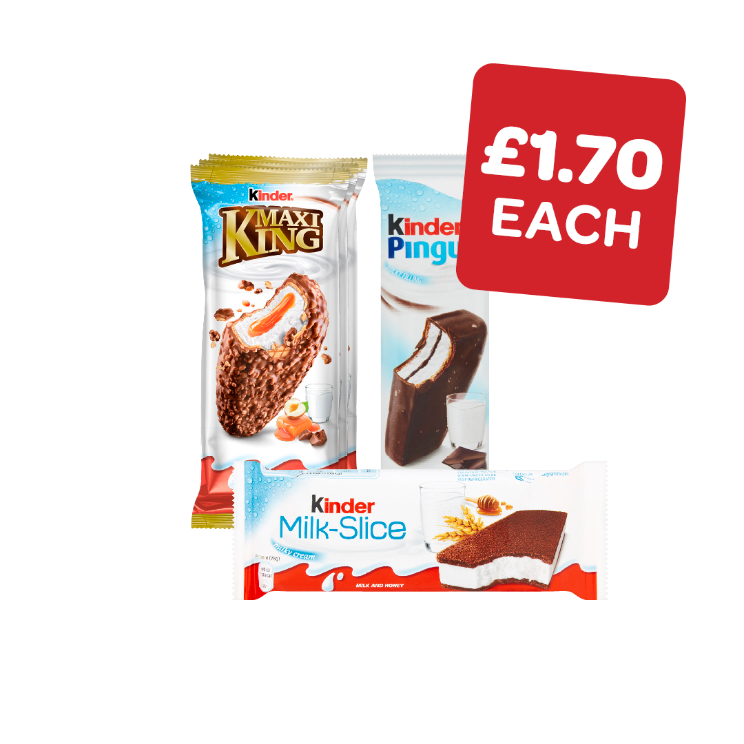 Kinder Maxi King / Pingui / Milk Slice