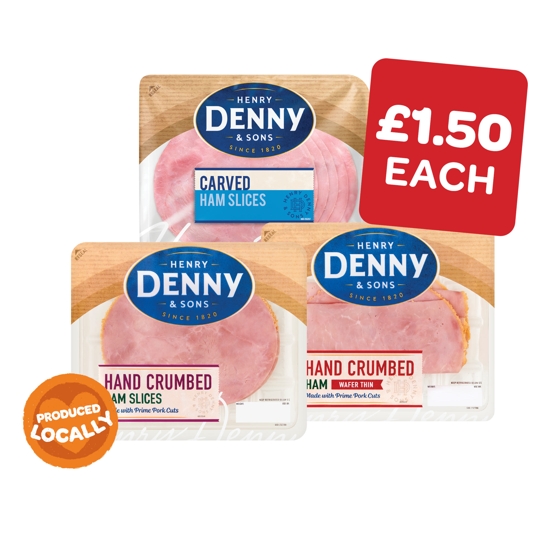 Denny Deli Style Crumbed / Carved / Waferthin Cooked Ham