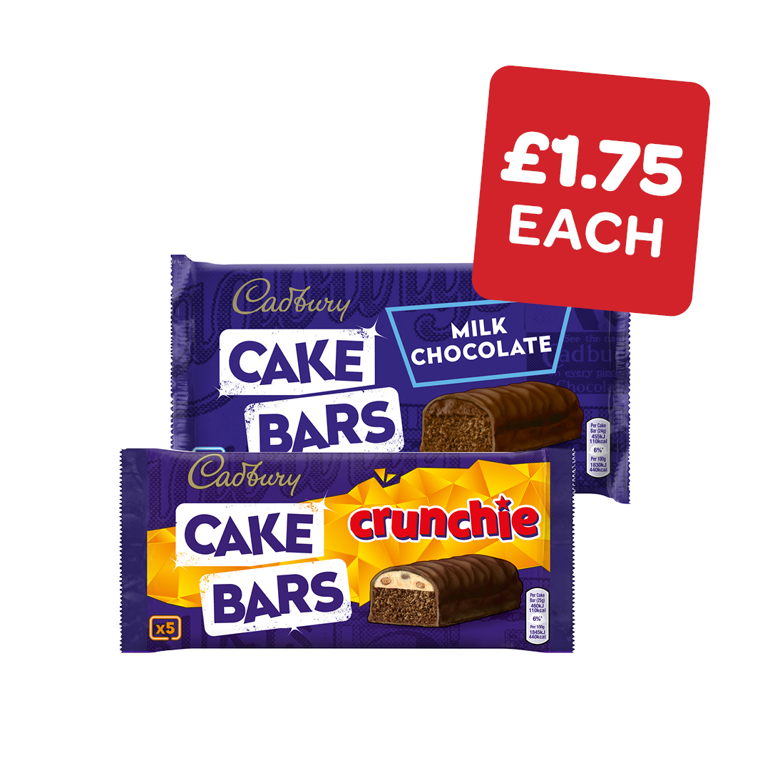 Cadbury Chocolate / Crunchie Cake Bar