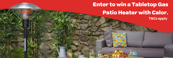WIN a tabletop Gas Patio Heater
