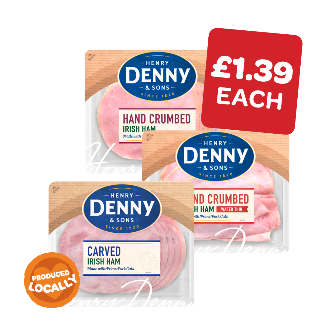 Denny Deli Style Carved / Crumbed / Wafer thin Cooked Ham