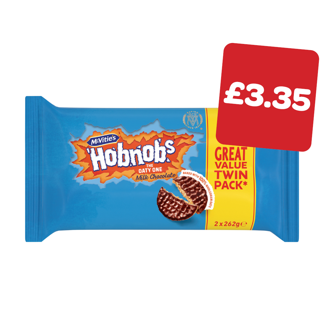 McVities Chocolate Hobnobs Twin Pack
