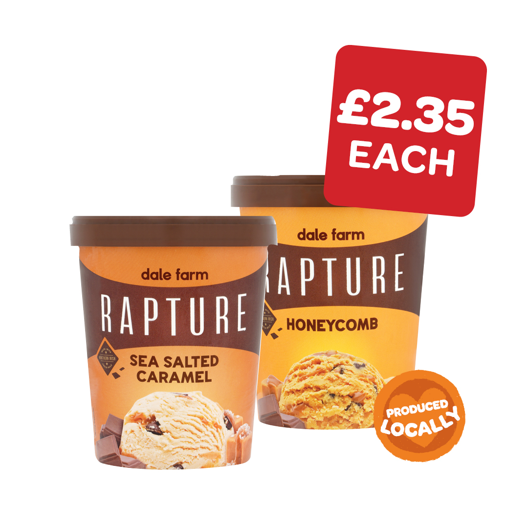 Dale Farm Rapture Salted Caramel / Honeycomb Ice Cream Tub