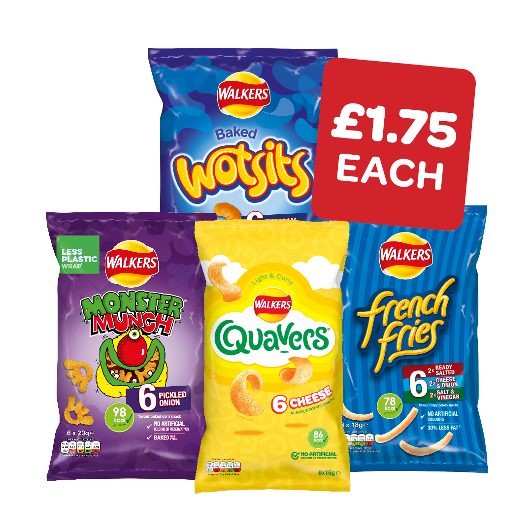 Monster Munch / Quavers / Wotsits / French Fries