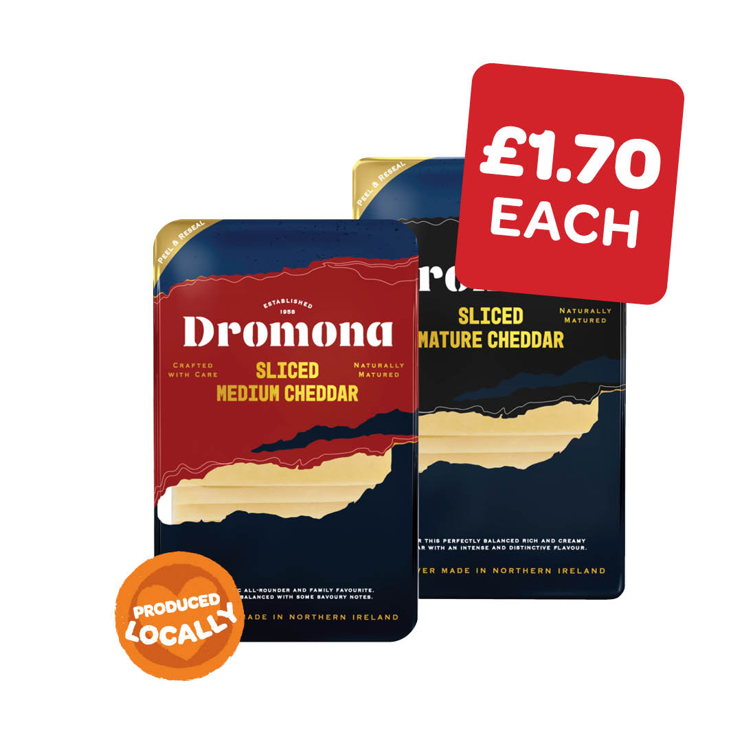 Dromona Sliced Mild / Medium / Mature Cheddar