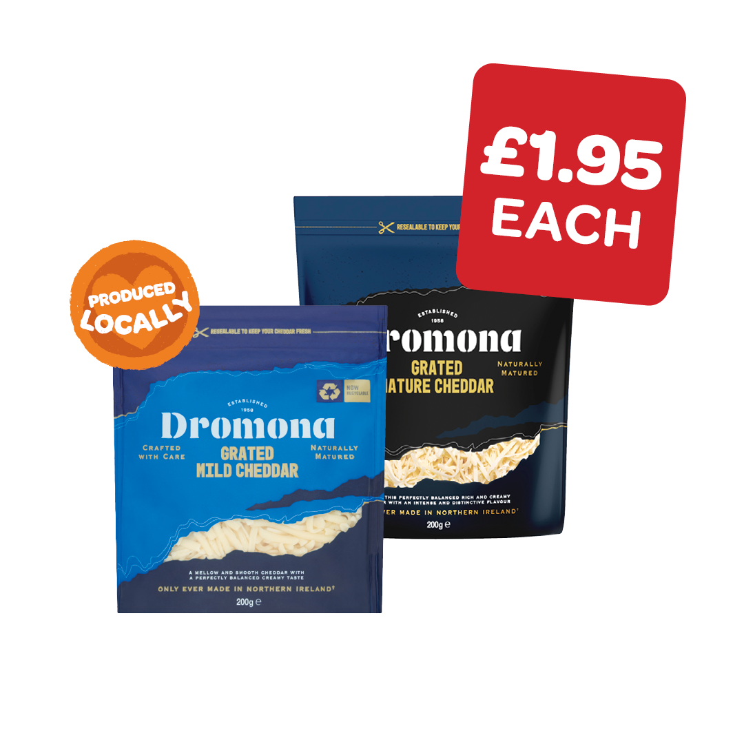 Dromona Mild / Mature Grated Cheese