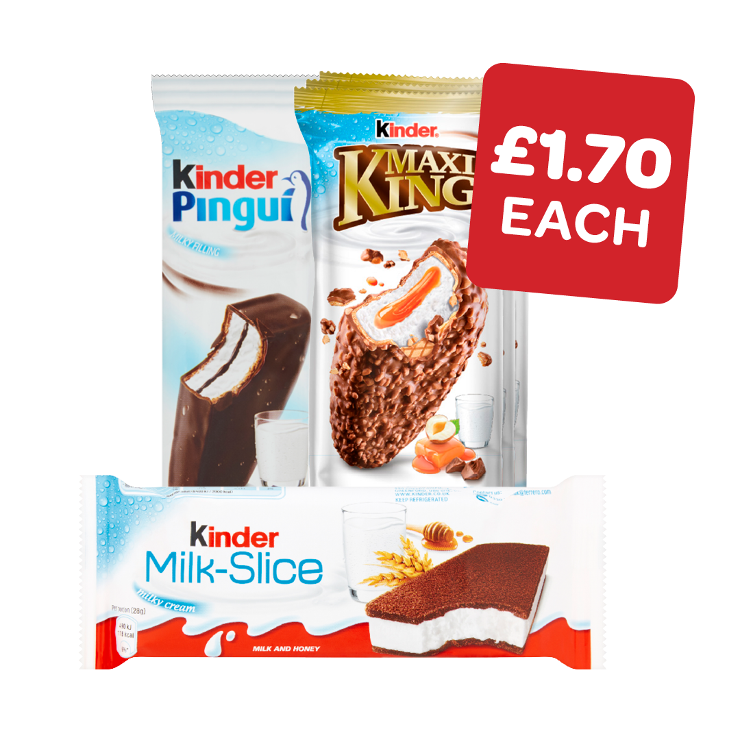 Kinder Maxi King / Pingui / Milk Slice