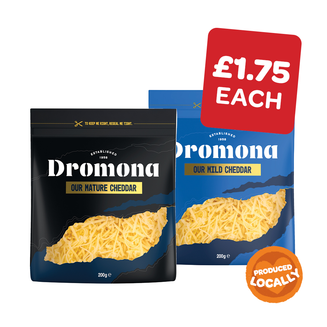 Dromona Mild / Mature Grated Cheese
