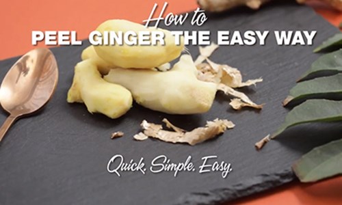 How To Peel Ginger The Easy Way
