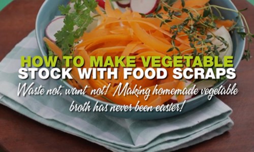 How to make vegetable stock with food scraps