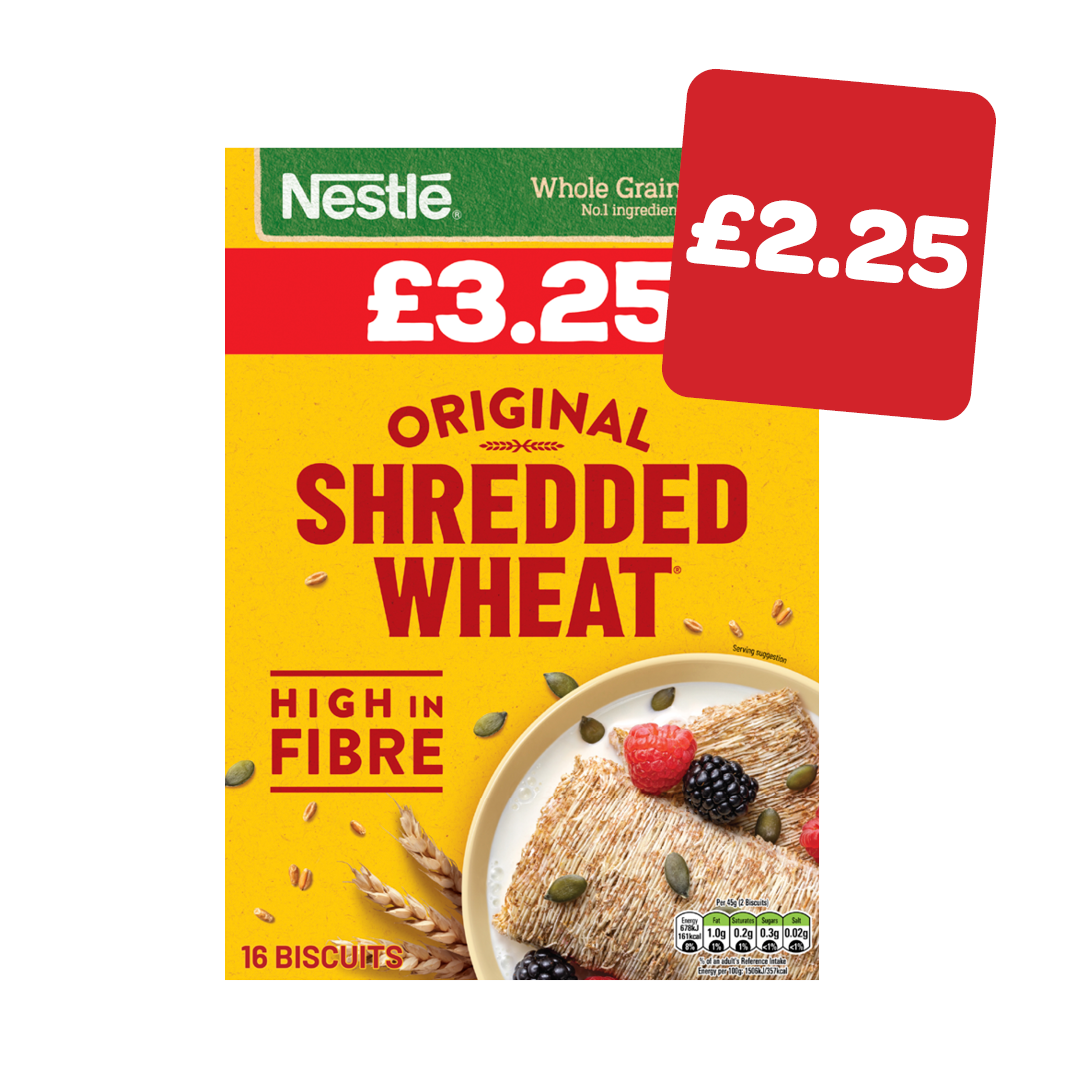 Nestle Shredded Wheat Price Marked Pack