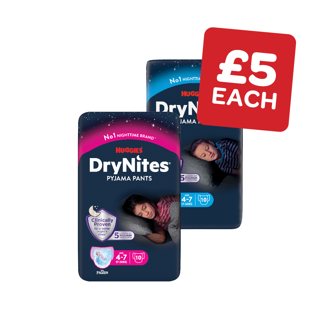 Huggies Dry Nites Boy / Girl 4 - 7 Years