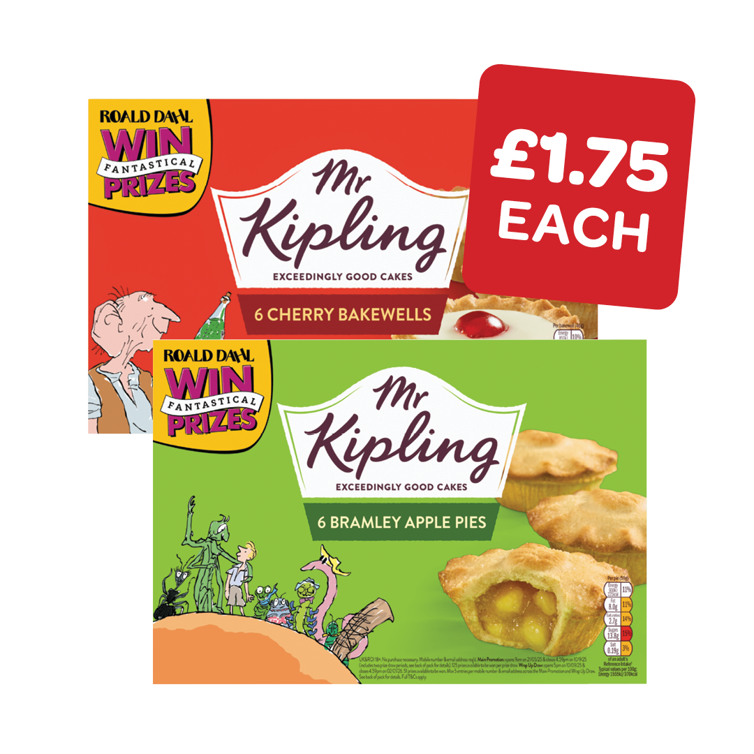 Mr Kipling Apple Pies / Cherry Bakewells
