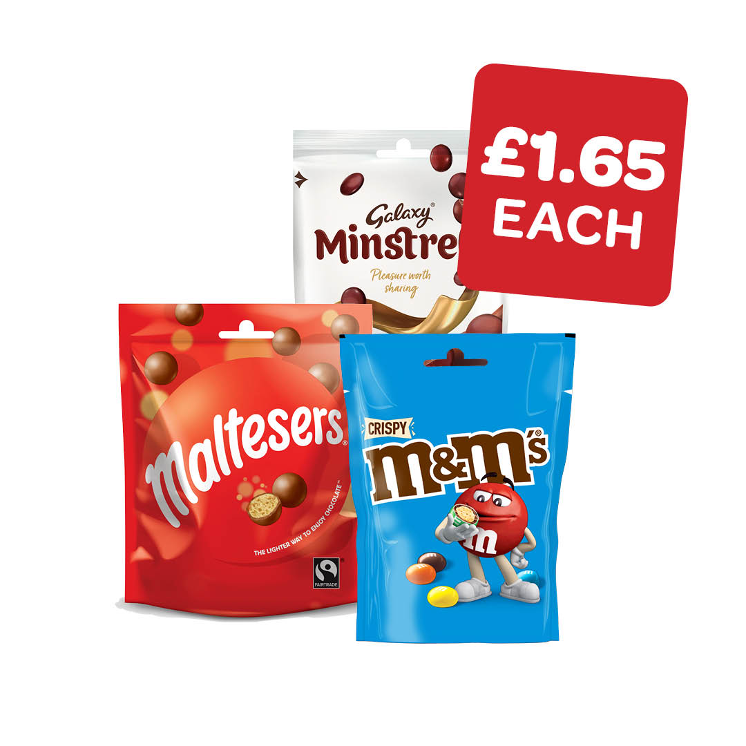 Galaxy Minstrels / Revels / Maltesers / M&M's / Milkyway Magic Stars Pouch