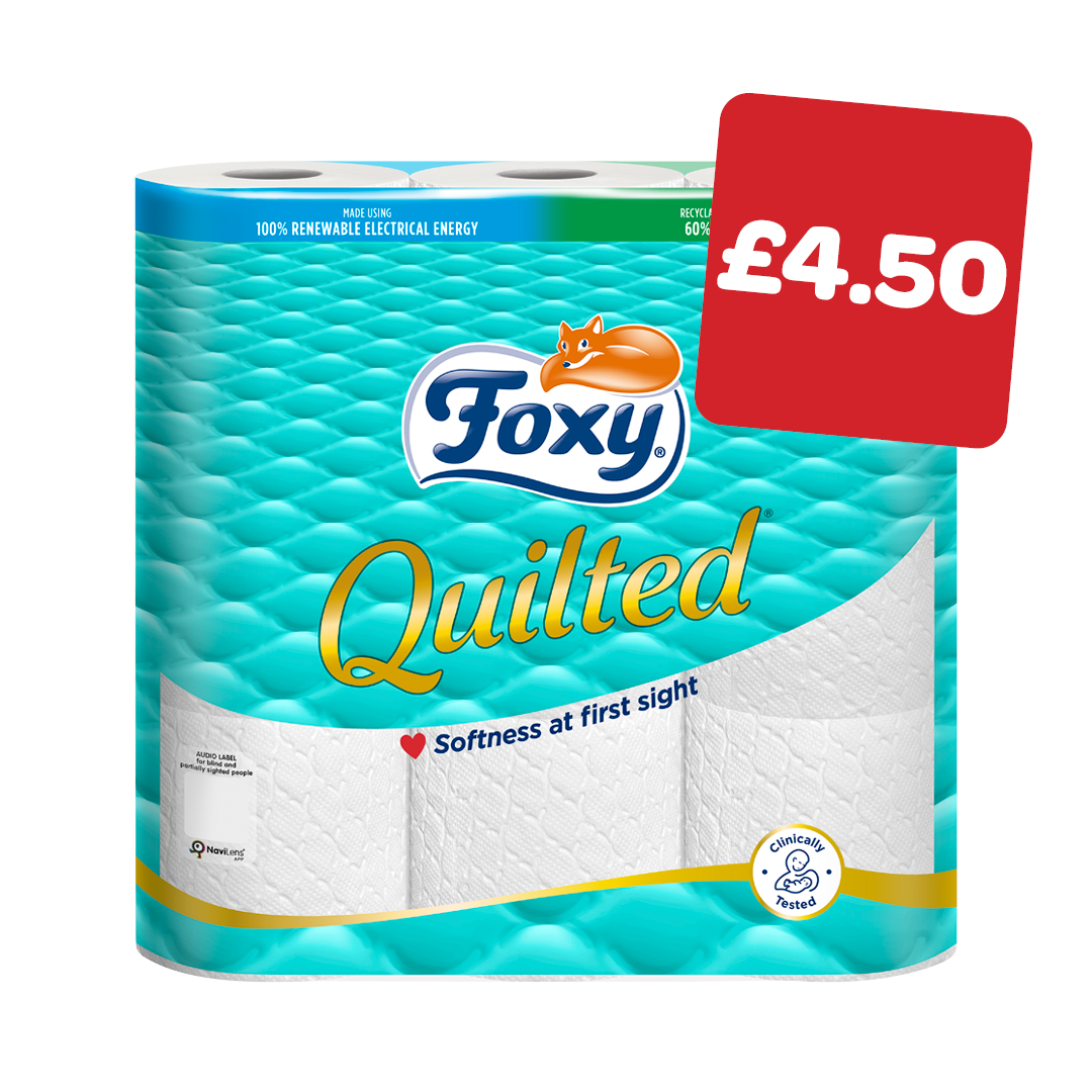 Foxy Quilted Toilet Tissue