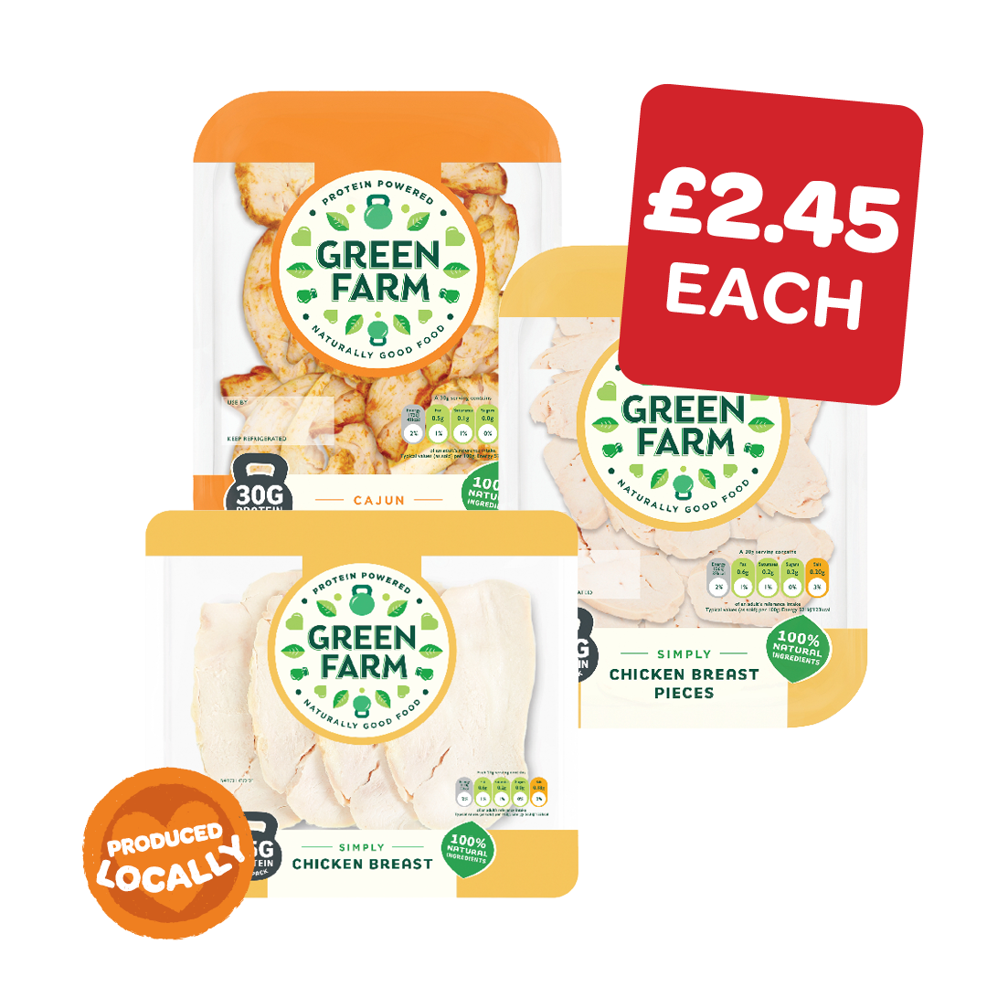 GreenFarm Roast / Cajun Chicken Pieces / Roast Chicken Slices
