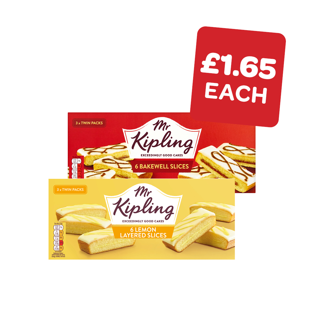 Mr Kipling Lemon/Bakewell Slices