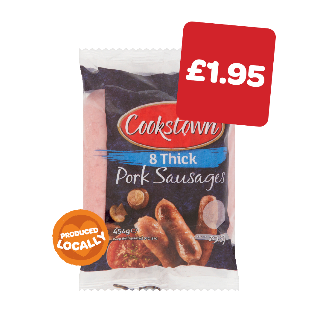 Cookstown Thick Sausages 8 Pack