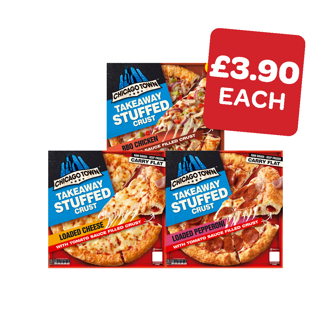Chicago Stuffed Crust Takeaway Pizza Range