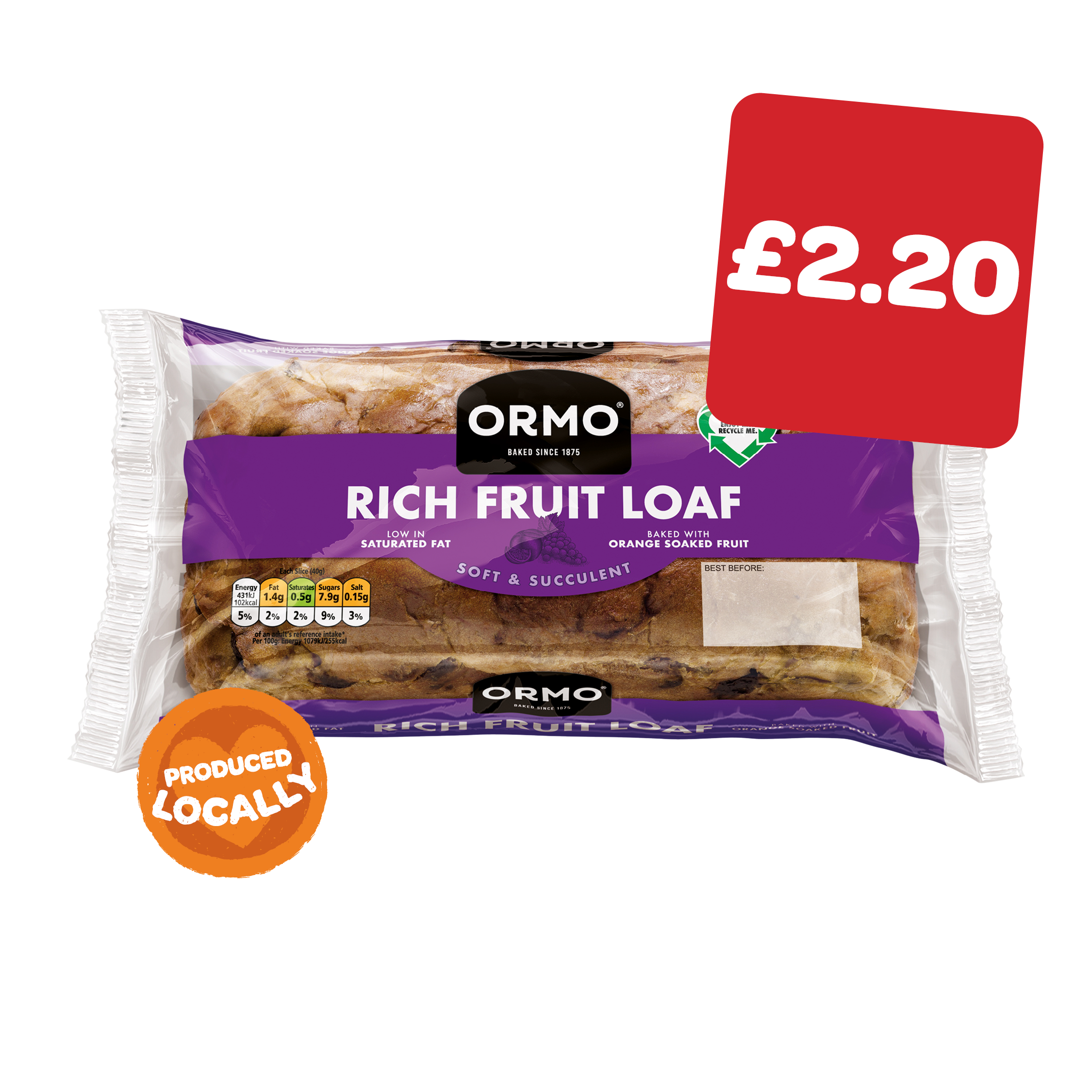 Ormo Rich Fruit Loaf