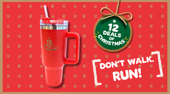 Win a 12 Deals of Christmas Tumbler