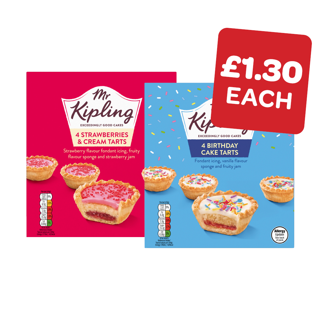 Mr Kipling Birthday / Strawberry & Cream Tarts