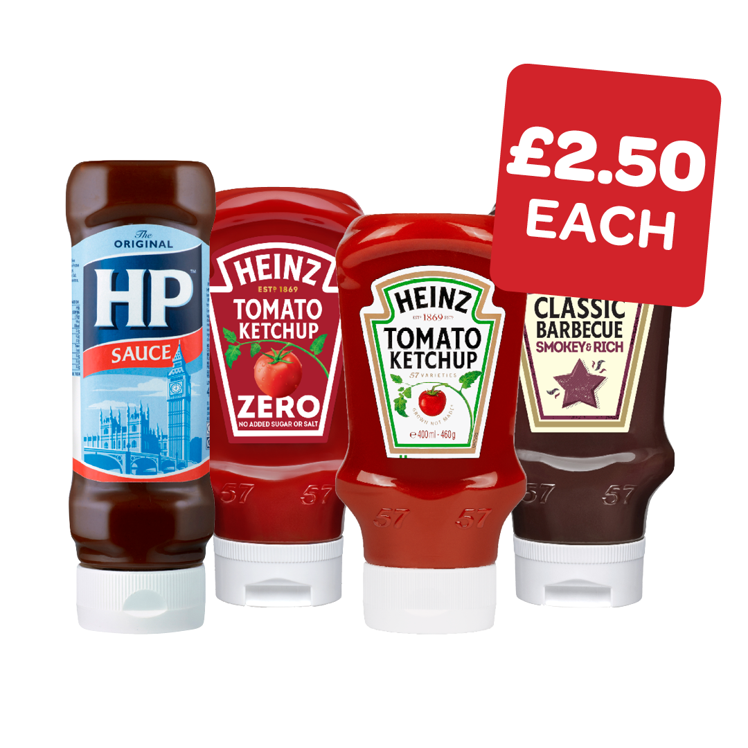 Heinz Top Down Tomato Sauce / BBQ Sauce / HP Top Down Sauce