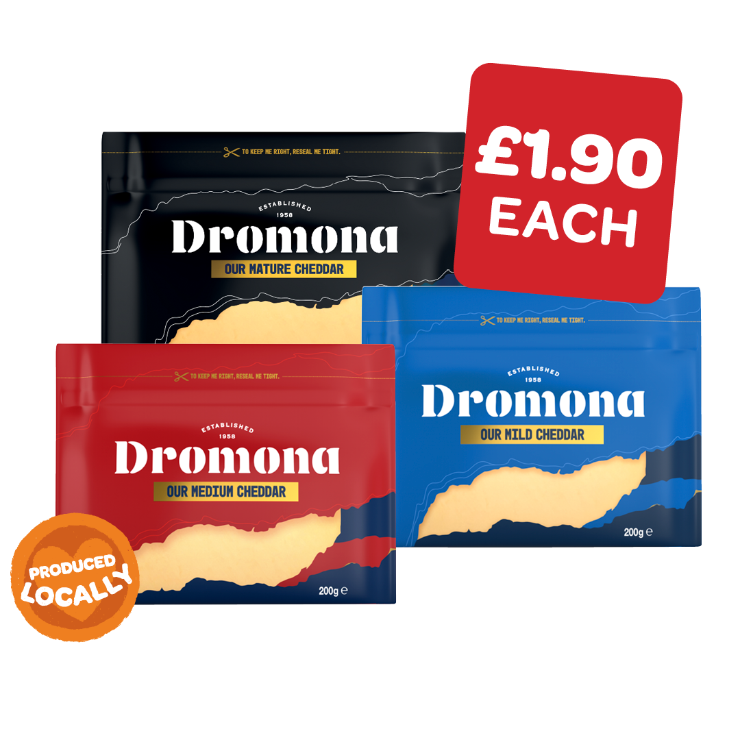 Dromona Mild / Medium / Mature Cheddar Block
