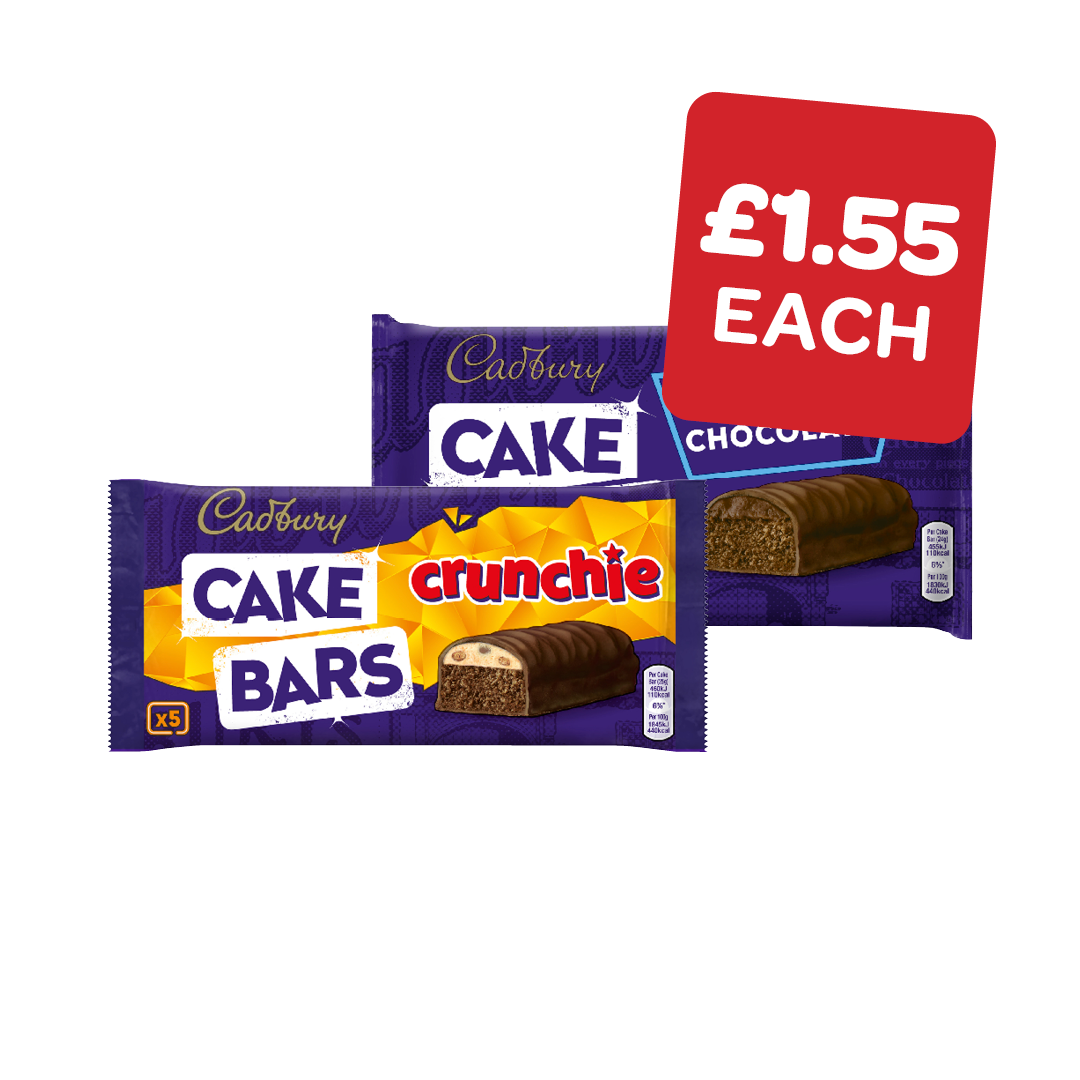Cadbury Chocolate / Crunchie Cake Bars