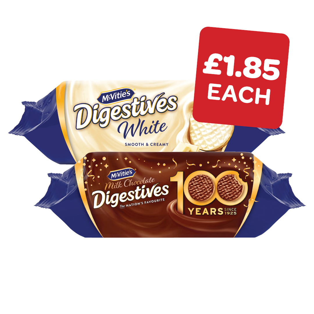 McVities Digestives Milk /  Dark / White / Gold