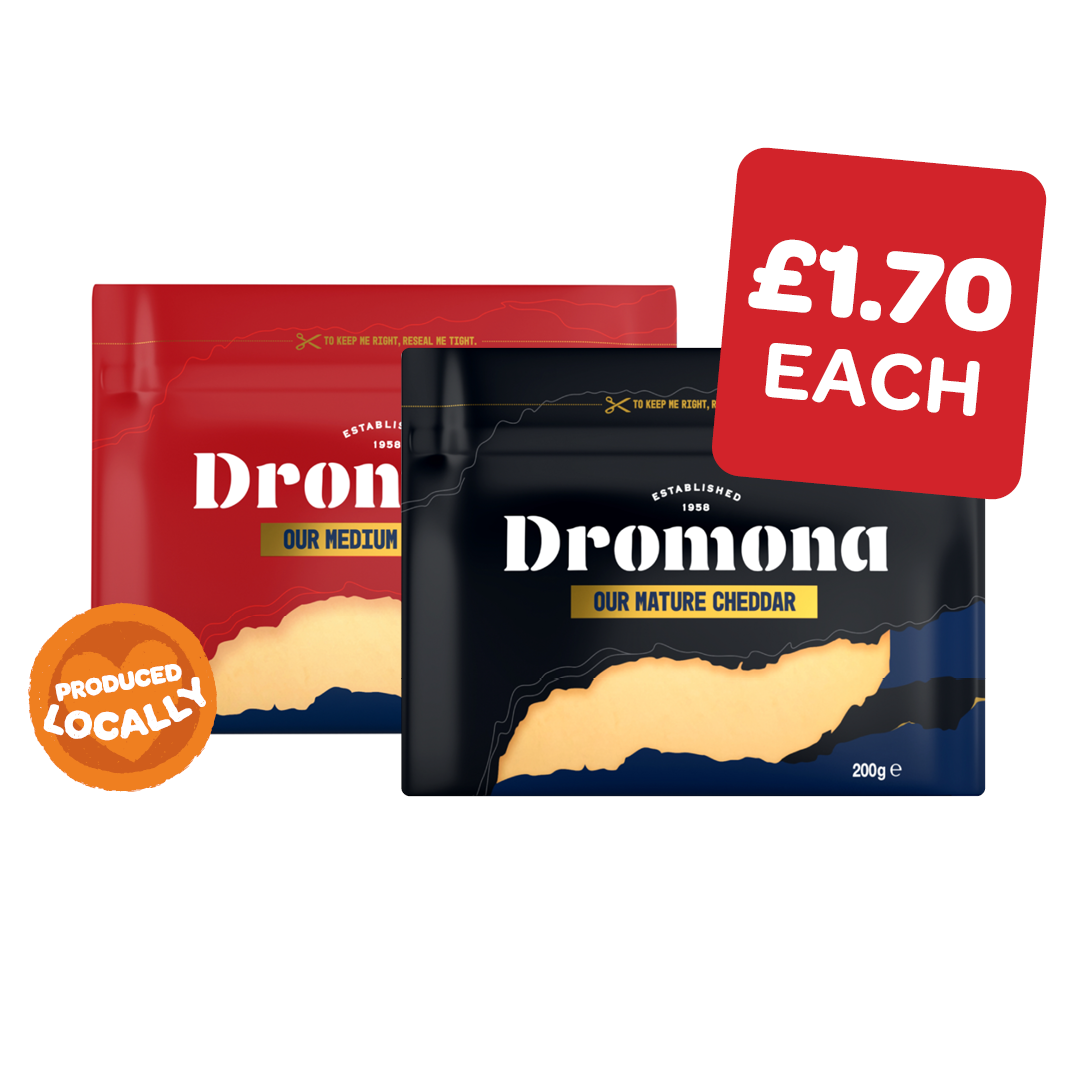 Dromona Mild / Medium / Mature Cheddar Block
