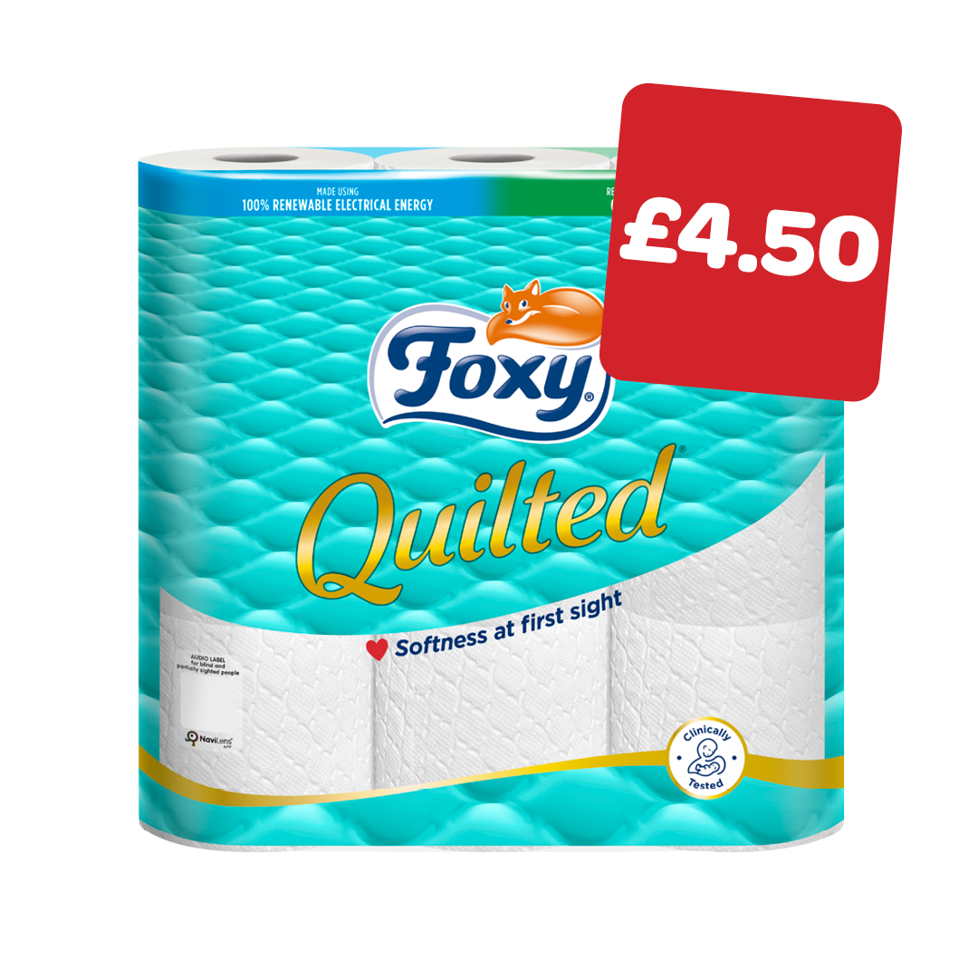 Foxy Quilted Toilet Tissue