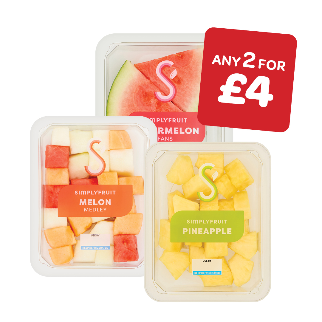 Simply Fruit Watermelon Fans/Melon Medley/Pineapple Chunks